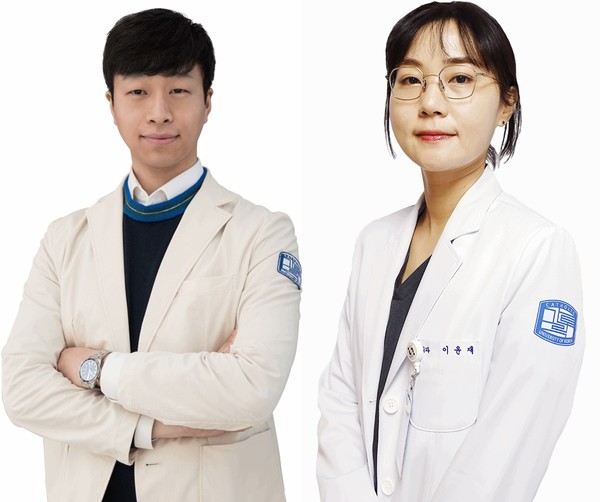 ▲(좌부터)여의도성모병원 성형외과 김준혁, 이윤재 교수.