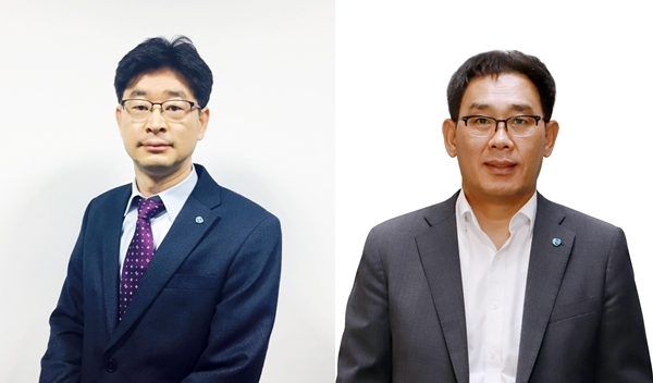 휴온스그룹은 최근 정기 승진인사를 진행했다. 왼쪽부터 김완섭 사장, 윤보영 사장.