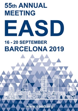 유럽심장학회 제55차 연례학술대회(EASD 2019) 프로그램북 캡쳐.