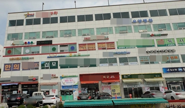 불이 난 요양병원 건물 전경(사진출처: 다음지도).