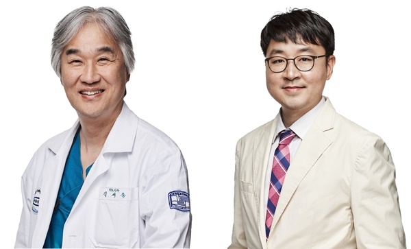 (좌부터)서울성모병원 비뇨의학과 김세웅, 배웅진 교수.