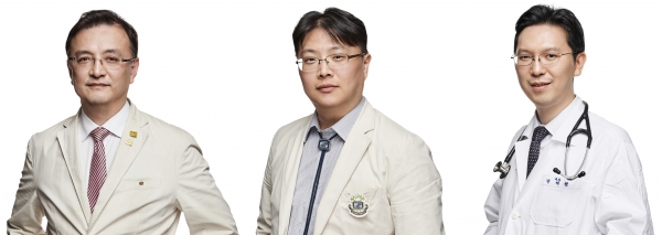 (좌부터) 서울성모병원 신장내과 양철우, 정병하, 은평성모병원 반태현 교수.