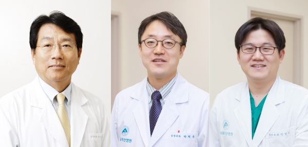 (왼쪽부터) 서울아산병원 박승정, 박덕우, 안정민 교수(심장내과)