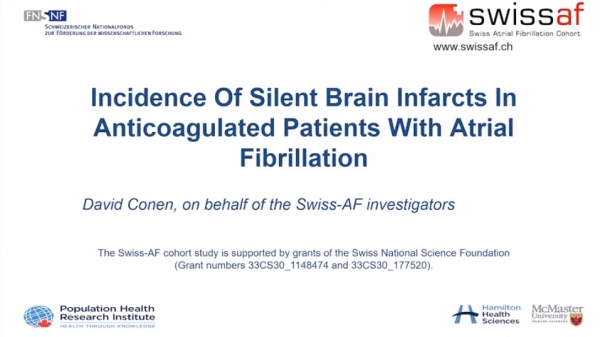 캐나다 맥마스터의대 David Conen 교수는 5~9일 온라인으로 개최된 미국부정맥학회 연례학술대회(HRS 2020)에서 'Incidence of silent brain infarcts in anticoagulated patients with atrial fibrillation'를 주제로 발표했다. (사진=HRS 2020 온라인 학술대회 유튜브 영상 캡쳐)