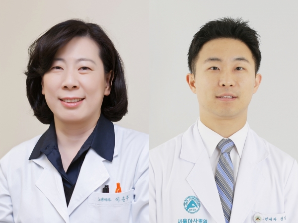 (왼쪽부터) 서울아산병원 이은주, 장일영 교수(노년내과). 사진 출처: 서울아산병원