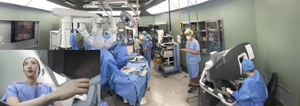 가톨릭대 의정부성모병원이 경기북동부 최초로 로봇 전자궁절제술에 성공했다.