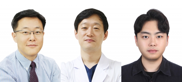 왼쪽부터 최연호 교수, 김현구 교수, 신현구 제1저자 .