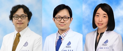 (왼쪽부터) 세브란스병원 이비인후과 최재영 교수, 정진세 교수, 나지나 강사.