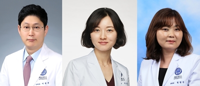 왼쪽부터 세브란스병원 산부인과 이정윤·정영신 교수와 병리과 박은향 교수.