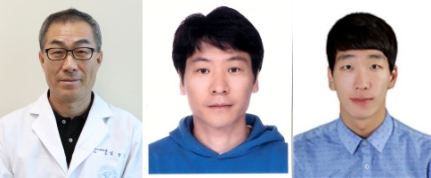 좌측부터 김양인 교수, 김영범 연구교수, <br>정원우 대학원생.