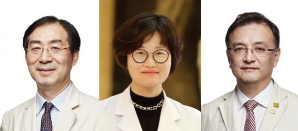 (좌부터) 가톨릭의대 류마티스연구센터 박성환, 조미라 교수,  서울성모병원 신장내과양철우 교수.