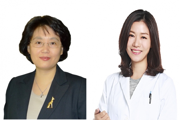 좌측 최윤선 교수, 우측 김정은 교수.