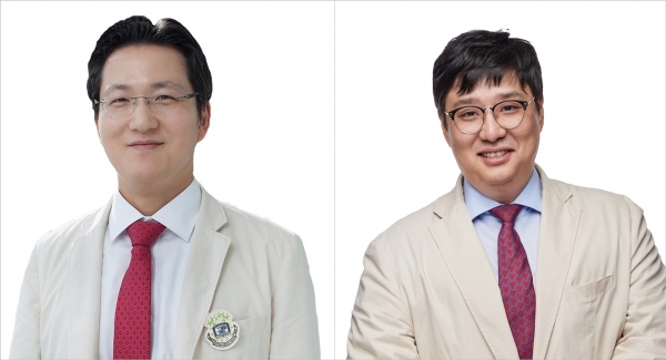 (좌부터)서울성모병원 류마티스내과 곽승기 교수, 성형외과 문석호 교수.