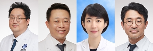 (왼쪽부터) 연세암병원 유방암센터 박형석, 이동원, 김지예, 송승용 교수.