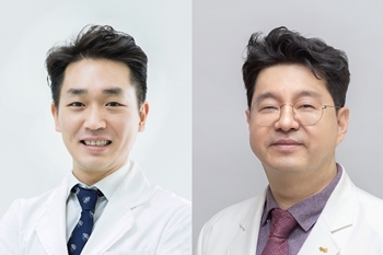 중앙대병원 피부과 유광호 교수(왼쪽)와 김범준 교수.