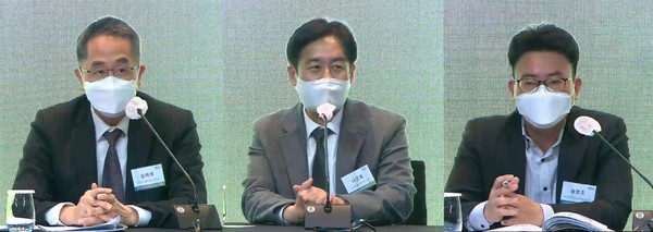 (왼쪽부터) 김의석 변호사, 네이버 헬스케어연구소 나군호 소장, 복지부 송영조 과장