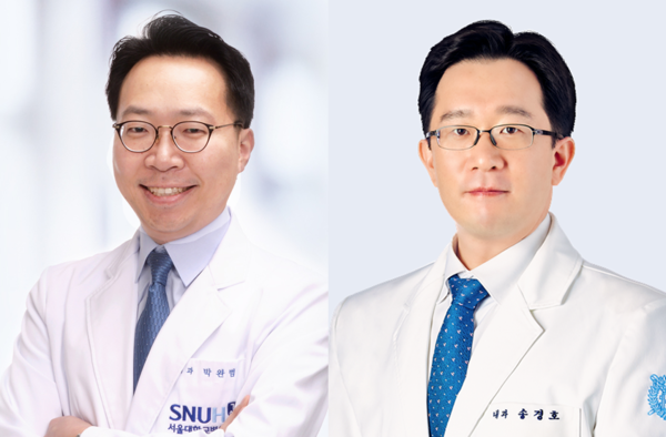 서울대병원 박완범 교수, 분당서울대병원 송경호 교수(사진 오른쪽)