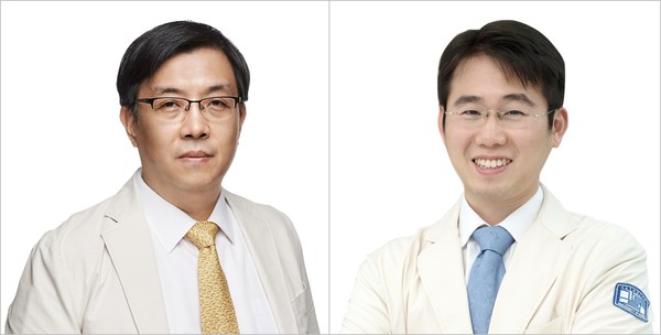 ▲(좌부터) 서울성모병원 이비인후과 김수환, 김도현 교수.