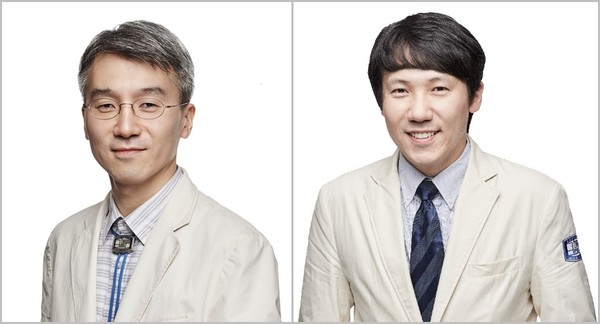▲(좌부터) 서울성모병원 내분비내과 임동준, 하정훈 교수.
