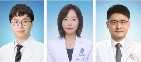 (왼쪽부터) 연세암병원 폐암센터 안병철·이지현·홍민희 교수.