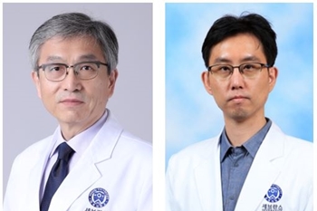 연세암병원 대장암센터 대장항문외과 김남규 교수(왼쪽)와 양승윤 교수.