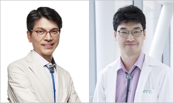▲(좌부터)서울성모병원 혈액병원 민창기, 박성수 교수.
