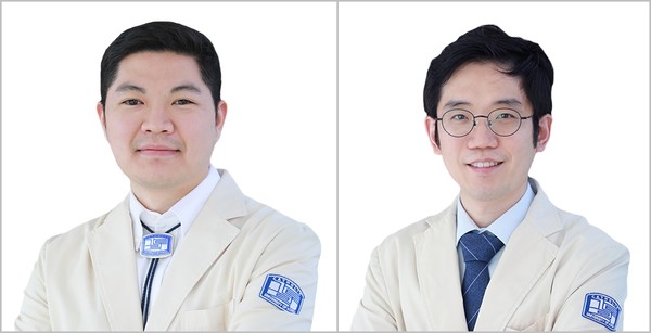 ▲(좌부터)서울성모병원 소화기내과 성필수, 이순규 교수.