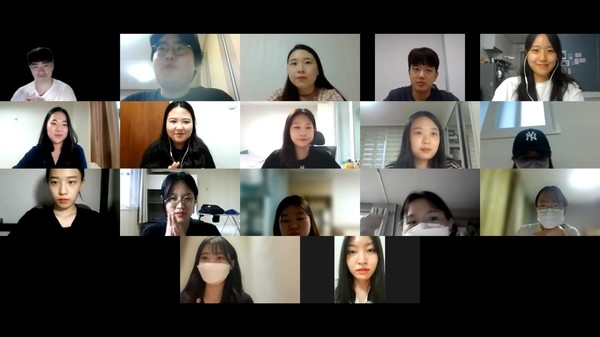 27일 비대면 온라인으로 개최된 KNA 차세대 간호리더 1차 대표자회의 모습