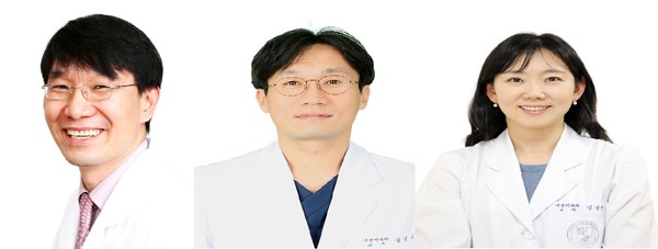 (좌측부터) 고려대학교 안암병원 김신곤, 김남훈, 김경진 교수(내분비내과).