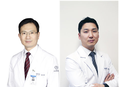 강동경희대병원 정형외과 김용찬·안중현 교수(사진 오른쪽)