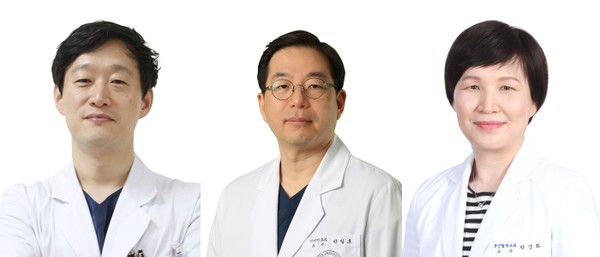 왼쪽부터 김현구, 박일호, 박경화 교수