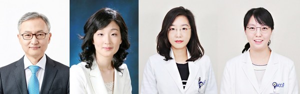 국립암센터 엄현석 부속병원장, 현재원 전문의, 전준영 전문의, 박소현 전문의(사진 왼쪽부터)