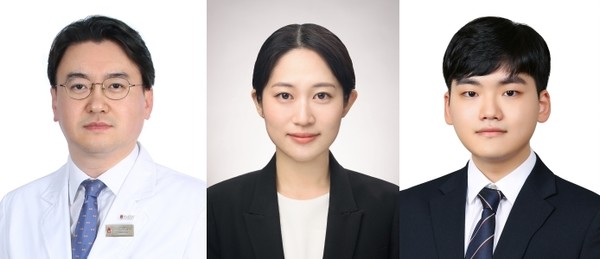 좌측부터 안기훈 교수, 박예주 양, 김재우 군.