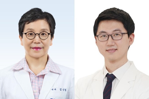분당서울대병원 소화기내과 김나영 교수, 박재형 전문의(사진 오른쪽)
