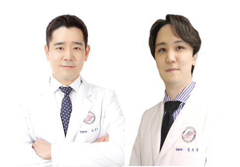 정형외과 김중일 교수, 오른쪽 정호정 임상강사