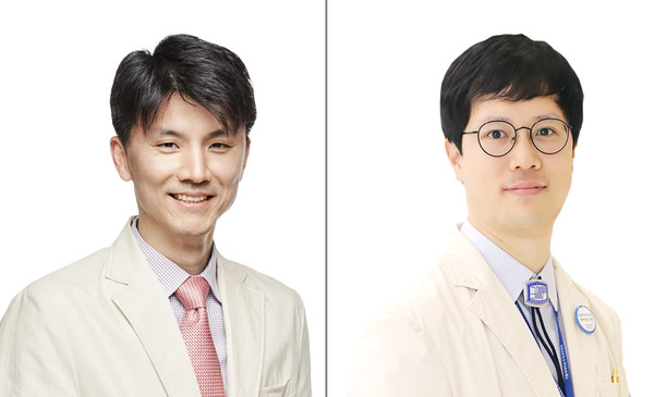 ▲(좌부터) 서울성모병원 소화기내과 장정원 교수, 은평성모병원 소화기내과 양현 교수.