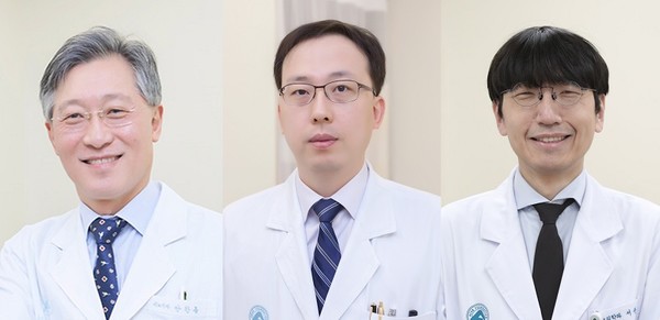 서울아산병원 비뇨의학과 안한종, 정인갑, 서준교 교수(사진 왼쪽부터)