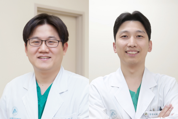 서울아산병원 심장내과 안정민 교수, 강도윤 교수(사진 왼쪽부터) 