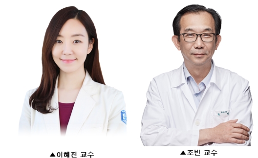 ▲(좌부터)서울성모병원 소아청소년과 이혜진, 조빈 교수.