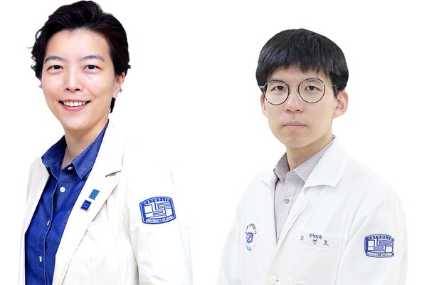 (좌부터)가톨릭대 성빈센트병원 정형외과 김윤정, 최연호 교수.