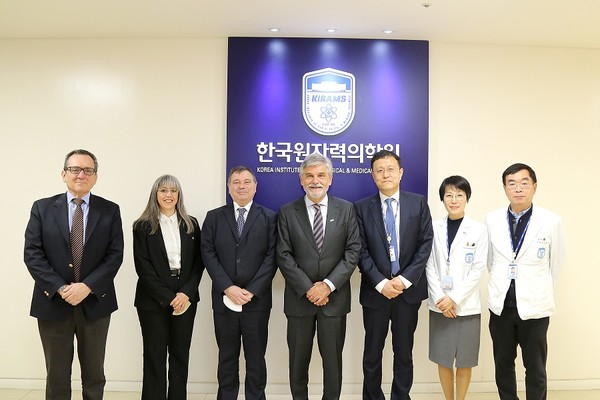 1일 아르헨티나 과학기술혁신부장관 사절단이 한국원자력의학원을 방문했다.