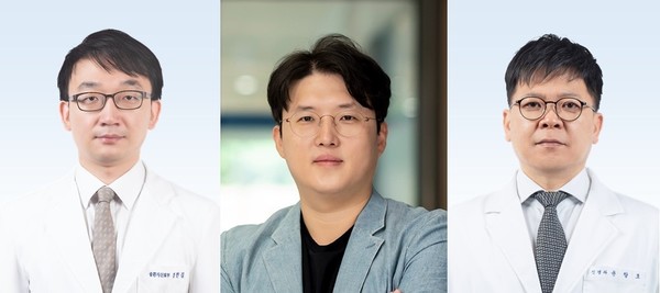 분당서울대병원 정한길·김택균(신경외과), 신경과 윤창호 교수(사진 왼쪽부터)
