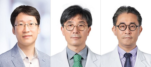 서울대병원 김정민 교수, 중앙대병원 박광열·석주원 교수(사진 왼쪽부터)