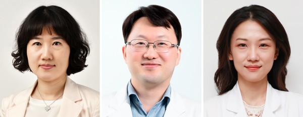 삼성서울병원 곽금연, 신동현 교수(소화기내과), 경희대병원 박예완 교수(왼쪽부터)