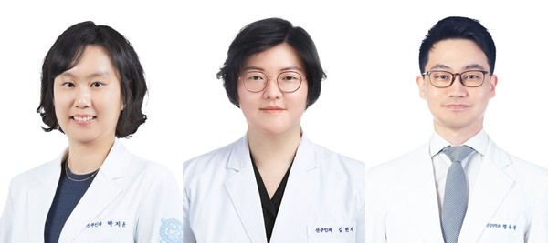 분당서울대병원 산부인과 박지윤, 김현지, 정신건강의학과 명우재 교수(사진 왼쪽부터)