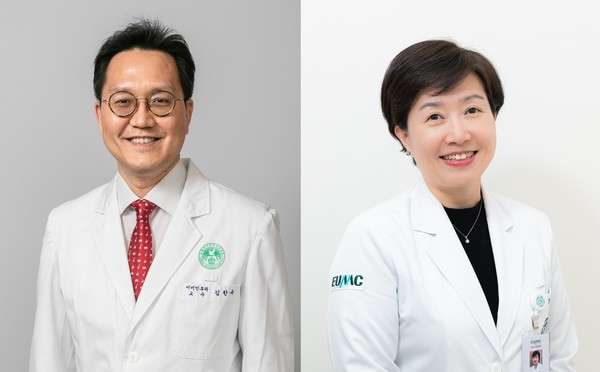 왼쪽부터 이화의료원 김한수, 강덕희 교수
