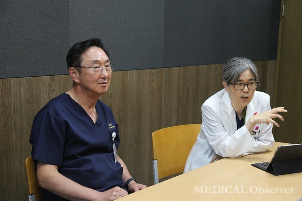 서울대병원 간담췌외과 서경석, 이남준 교수(사진 오른쪽)