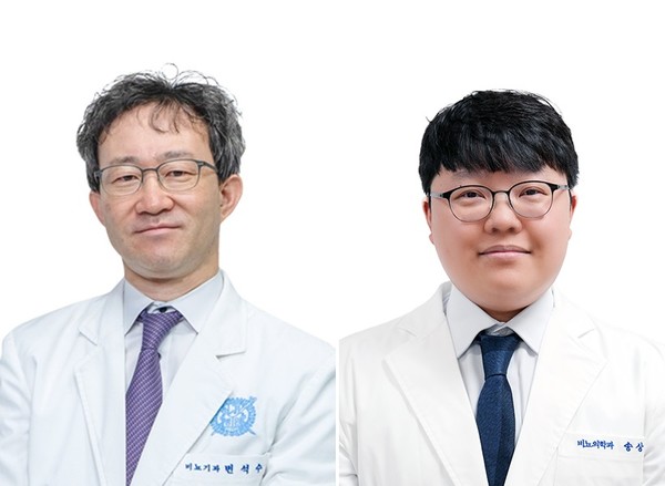 분당서울대병원 비뇨의학과 변석수 교수, 송상헌 교수(사진 오른쪽)