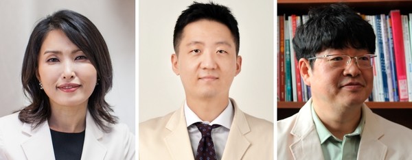 왼쪽부터 박성지, 김지훈, 정동섭 교수.