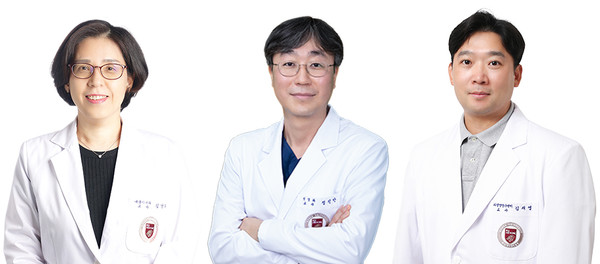 왼쪽부터, 고려대 안산병원 내분비내과 김난희, 신경과 정진만, 의생명연구센터 김재영 교수